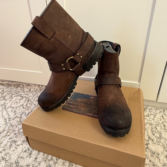 Ralph Lauren “Denim & Supply“ Men’s Leather Boots - Picture 2 of 6
